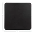 ΕΠΙΦΑΝΕΙΑ ΤΡΑΠΕΖΙΟΥ SINTERED STONE ΤΕΤΡΑΓΩΝΗ HM6654.01 ΜΑΥΡΗ ΜΕ ΠΛΑΙΣΙΟ ALU ΜΑΥΡΟ 70x70εκ.