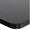 ΕΠΙΦΑΝΕΙΑ ΤΡΑΠΕΖΙΟΥ SINTERED STONE ΤΕΤΡΑΓΩΝΗ HM6654.01 ΜΑΥΡΗ ΜΕ ΠΛΑΙΣΙΟ ALU ΜΑΥΡΟ 70x70εκ.