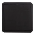 ΕΠΙΦΑΝΕΙΑ ΤΡΑΠΕΖΙΟΥ SINTERED STONE ΤΕΤΡΑΓΩΝΗ HM6654.01 ΜΑΥΡΗ ΜΕ ΠΛΑΙΣΙΟ ALU ΜΑΥΡΟ 70x70εκ.