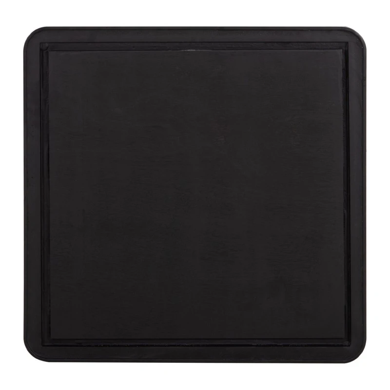 ΕΠΙΦΑΝΕΙΑ ΤΡΑΠΕΖΙΟΥ SINTERED STONE ΤΕΤΡΑΓΩΝΗ HM6654.01 ΜΑΥΡΗ ΜΕ ΠΛΑΙΣΙΟ ALU ΜΑΥΡΟ 70x70εκ.