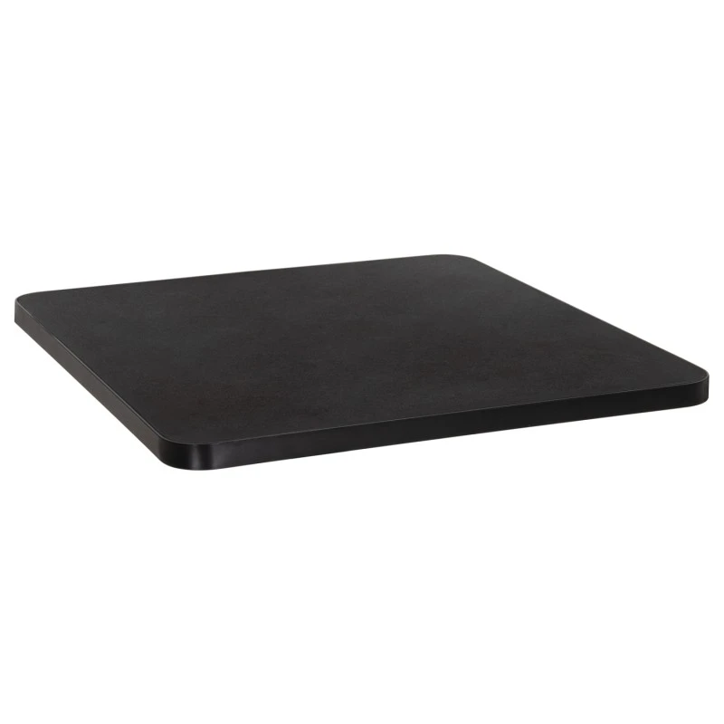 ΕΠΙΦΑΝΕΙΑ ΤΡΑΠΕΖΙΟΥ SINTERED STONE ΤΕΤΡΑΓΩΝΗ HM6655.01 ΜΑΥΡΗ ΜΕ ΠΛΑΙΣΙΟ ALU ΜΑΥΡΟ 80x80εκ.