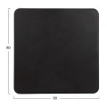 ΕΠΙΦΑΝΕΙΑ ΤΡΑΠΕΖΙΟΥ SINTERED STONE ΤΕΤΡΑΓΩΝΗ HM6655.01 ΜΑΥΡΗ ΜΕ ΠΛΑΙΣΙΟ ALU ΜΑΥΡΟ 80x80εκ.