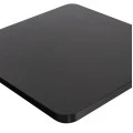 ΕΠΙΦΑΝΕΙΑ ΤΡΑΠΕΖΙΟΥ SINTERED STONE ΤΕΤΡΑΓΩΝΗ HM6655.01 ΜΑΥΡΗ ΜΕ ΠΛΑΙΣΙΟ ALU ΜΑΥΡΟ 80x80εκ.