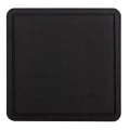 ΕΠΙΦΑΝΕΙΑ ΤΡΑΠΕΖΙΟΥ SINTERED STONE ΤΕΤΡΑΓΩΝΗ HM6655.01 ΜΑΥΡΗ ΜΕ ΠΛΑΙΣΙΟ ALU ΜΑΥΡΟ 80x80εκ.