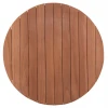 ΕΠΙΦΑΝΕΙΑ ΤΡΑΠΕΖΙΟΥ ΣΤΡΟΓΓΥΛΗ HM18132 ΞΥΛΟ TEAK--ΦΥΣΙΚΟ Φ60x4(πάχος)εκ.