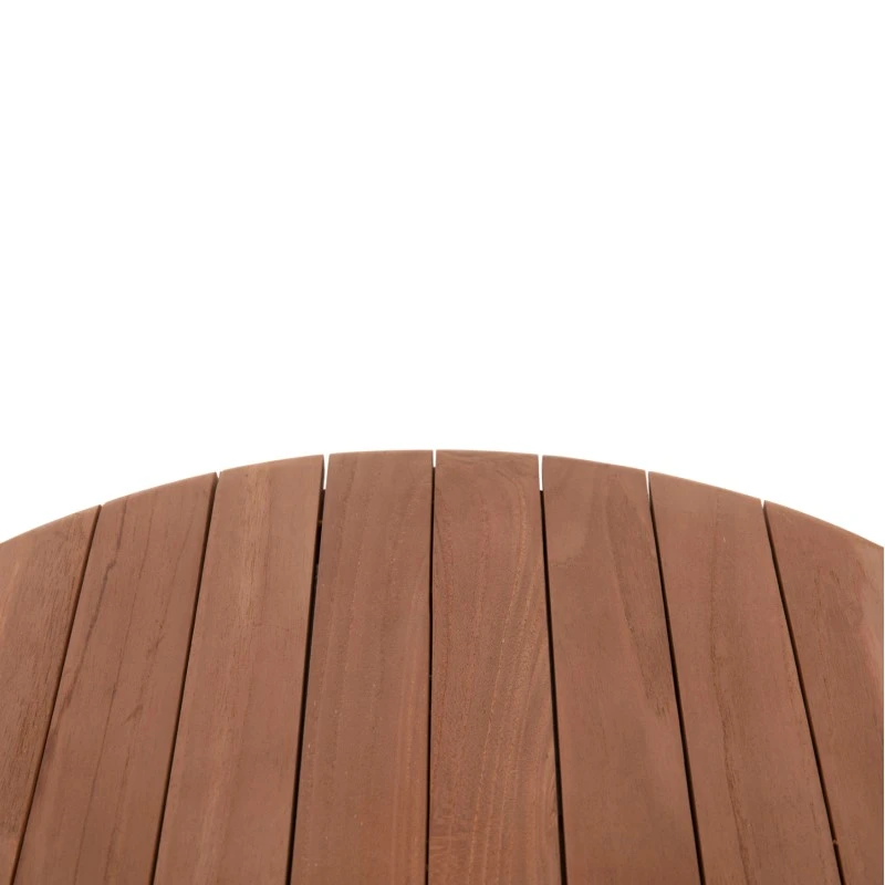 ΕΠΙΦΑΝΕΙΑ ΤΡΑΠΕΖΙΟΥ ΣΤΡΟΓΓΥΛΗ HM18132 ΞΥΛΟ TEAK--ΦΥΣΙΚΟ Φ60x4(πάχος)εκ.