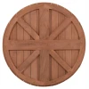 ΕΠΙΦΑΝΕΙΑ ΤΡΑΠΕΖΙΟΥ ΣΤΡΟΓΓΥΛΗ HM18132 ΞΥΛΟ TEAK--ΦΥΣΙΚΟ Φ60x4(πάχος)εκ.