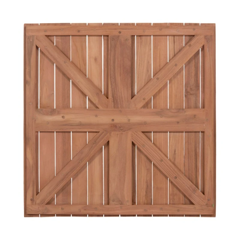 ΕΠΙΦΑΝΕΙΑ ΤΡΑΠΕΖΙΟΥ ΤΕΤΡΑΓΩΝΗ HM18135 ΞΥΛΟ TEAK--ΦΥΣΙΚΟ 60x60x4(πάχος)εκ.