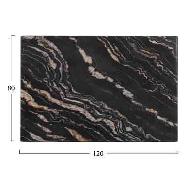 ΕΠΙΦΑΝΕΙΑ ΤΡΑΠΕΖΙΟΥ WERZALIT 120Χ80Χ3.5εκ. BLACK GOLD MARBLE HM5630.15