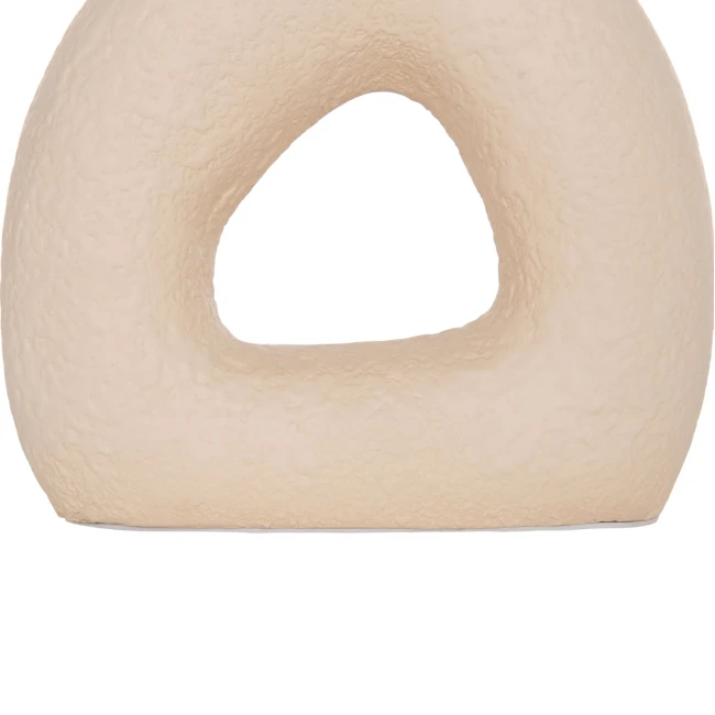 ΕΠΙΤΡΑΠΕΖΙΟ ΔΙΑΚΟΣΜΗΤΙΚΟ ΒΑΖΟ DECANT HM4667.02S ΤΕΡΑΚΟΤΑ ΣΕ ΚΡΕΜ--17.5x6.5x17Υεκ.