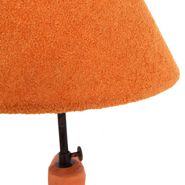 ΕΠΙΤΡΑΠΕΖΙΟ ΦΩΤΙΣΤΙΚΟ BOFEL HM4697 ΤΕΡΑΚΟΤΑ ΠΟΡΤΟΚΑΛΙ-ΚΑΠΕΛΟ TEDDY ΥΦΑΣΜΑ 30x8x52Υεκ