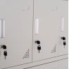 ΦΟΡΙΑΜΟΣ ΜΕΤΑΛΛΙΚΟΣ BEXLEY ΜΕ 12 ΝΤΟΥΛΑΠΑΚΙΑ ΜΕ ΚΛΕΙΔΙ HM5637.11 ΓΚΡΙ 90x45x185Υεκ