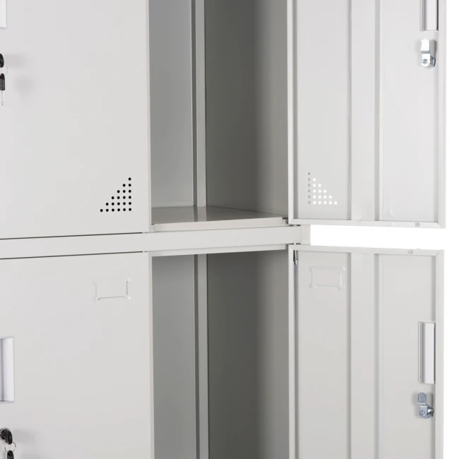 ΦΟΡΙΑΜΟΣ ΜΕΤΑΛΛΙΚΟΣ MALMOE HM5636.11 9 ΝΤΟΥΛΑΠΑΚΙΑ ΜΕ ΚΛΕΙΔΑΡΙΕΣ-ΓΚΡΙ 90x45x185Υεκ.