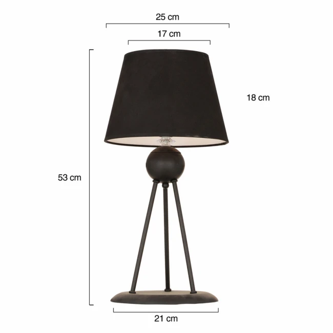 ΦΩΤΙΣΤΙΚΟ ΕΠΙΤΡΑΠΕΖΙΟ ΜΑΥΡΟ HM7396.01 21x53cm