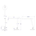ΦΩΤΙΣΤΙΚΟ ΓΡΑΦΕΙΟΥ LED BLAIN PRO HM4445.07 ΓΚΡΙ ΜΕΤΑΛΛΙΚΟ ΧΡΩΜΑ Φ19x49,9Υεκ.