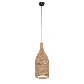 ΦΩΤΙΣΤΙΚΟ ΟΡΟΦΗΣ CARBOY HM7884 ΚΡΕΜΑΣΤΟ ΑΠΟ RATTAN ΣΕ ΦΥΣΙΚΟ ΧΡΩΜΑ Φ28x163,5Yεκ.