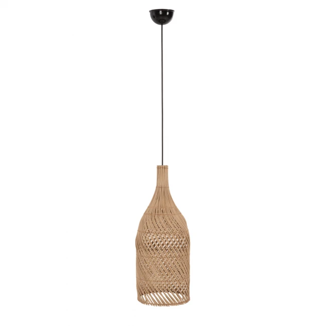 ΦΩΤΙΣΤΙΚΟ ΟΡΟΦΗΣ CARBOY HM7884 ΚΡΕΜΑΣΤΟ ΑΠΟ RATTAN ΣΕ ΦΥΣΙΚΟ ΧΡΩΜΑ Φ28x163,5Yεκ.
