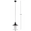 ΦΩΤΙΣΤΙΚΟ ΟΡΟΦΗΣ ΚΡΕΜΑΣΤΟ HM4119 ΜΑΥΡΟ ΜΕΤΑΛΛΙΚΟ-ΓΥΑΛΙ Φ26x125Yεκ