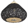 ΦΩΤΙΣΤΙΚΟ ΟΡΟΦΗΣ ΚΡΕΜΑΣΤΟ HM4346 ΑΠΟ PAPER ROPE ΜΠΕΖ ΚΑΙ ΜΑΥΡΟ Φ55,5x44Υεκ.