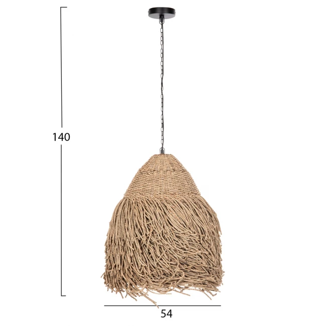 ΦΩΤΙΣΤΙΚΟ ΟΡΟΦΗΣ ΚΡΕΜΑΣΤΟ HM4348 SEAGRASS ΣΕ ΦΥΣΙΚΟ ΧΡΩΜΑ Φ61x55Υεκ.