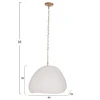 ΦΩΤΙΣΤΙΚΟ ΟΡΟΦΗΣ ΚΡΕΜΑΣΤΟ JAYLEN HM4703.02S FIBER CEMENT ΛΕΥΚΟ