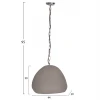 ΦΩΤΙΣΤΙΚΟ ΟΡΟΦΗΣ ΚΡΕΜΑΣΤΟ JAYLEN HM4703.03S FIBER CEMENT ΓΚΡΙ 44x39x30Υεκ.