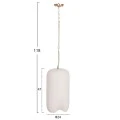 ΦΩΤΙΣΤΙΚΟ ΟΡΟΦΗΣ ΚΡΕΜΑΣΤΟ LOGKY HM4704.02S--FIBER CEMENT ΛΕΥΚΟ Φ24x47Υεκ