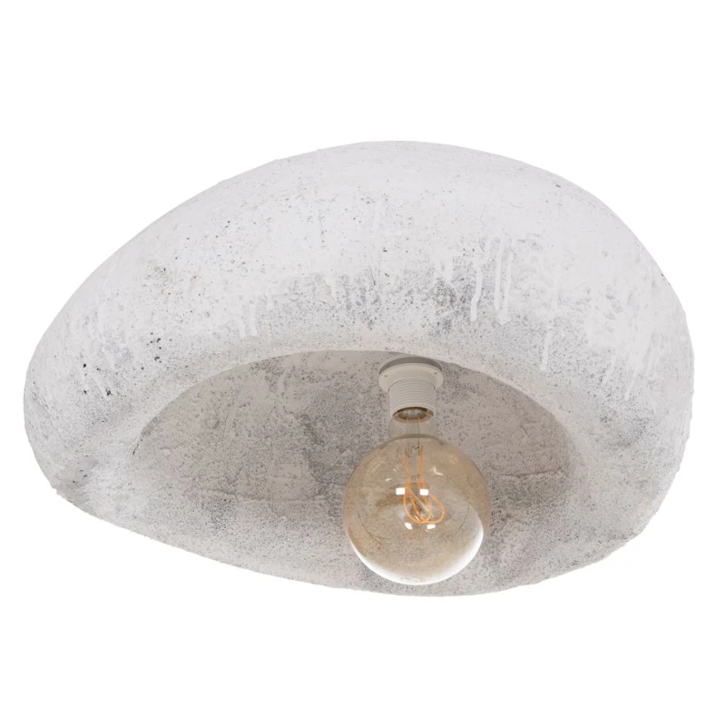 ΦΩΤΙΣΤΙΚΟ ΟΡΟΦΗΣ ΜΕ ΟΨΗ ΠΕΤΡΑΣ STONER (L) HM4419.02 ΛΕΥΚΟ 73x55x40Υεκ.