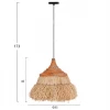 ΦΩΤΙΣΤΙΚΟ ΟΡΟΦΗΣ SIFO HM4714 ΚΑΠΕΛΟ ΙΝΕΣ SISAL & ΜΠΑΝΑΝΑΣ-ΦΥΣΙΚΟ & MIX Φ35x45Υεκ.