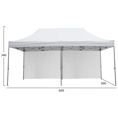 GAZEBO ΕΠΑΓΓΕΛΜΑΤΙΚΟ ΒΑΡΕΩΣ ΤΥΠΟΥ CRESSEN HM21099 ΠΤΥΣΣΟΜΕΝΟ ΑΛΟΥΜΙΝΙΟΥ 3x6x3,4Yμ