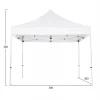 GAZEBO ΕΠΑΓΓΕΛΜΑΤΙΚΟ ΒΑΡΕΩΣ ΤΥΠΟΥ CRESSEN HM6305 ΠΤΥΣΣΟΜΕΝΟ ΑΛΟΥΜΙΝΙΟΥ 3x3x3,4Y
