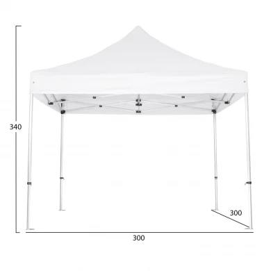 GAZEBO ΕΠΑΓΓΕΛΜΑΤΙΚΟ ΒΑΡΕΩΣ ΤΥΠΟΥ CRESSEN HM6305 ΠΤΥΣΣΟΜΕΝΟ ΑΛΟΥΜΙΝΙΟΥ 3x3x3,4Y