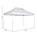 GAZEBO ΕΠΑΓΓΕΛΜΑΤΙΚΟ ΒΑΡΕΩΣ ΤΥΠΟΥ CRESSEN HM6306 ΠΤΥΣΣΟΜΕΝΟ ΑΛΟΥΜΙΝΙΟΥ 3x4,5x3,4Y