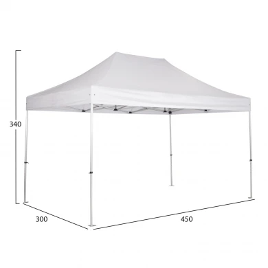 GAZEBO ΕΠΑΓΓΕΛΜΑΤΙΚΟ ΒΑΡΕΩΣ ΤΥΠΟΥ CRESSEN HM6306 ΠΤΥΣΣΟΜΕΝΟ ΑΛΟΥΜΙΝΙΟΥ 3x4,5x3,4Y