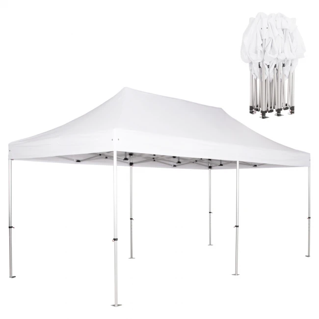 GAZEBO ΕΠΑΓΓΕΛΜΑΤΙΚΟ ΒΑΡΕΩΣ ΤΥΠΟΥ CRESSEN HM6307 ΠΤΥΣΣΟΜΕΝΟ ΑΛΟΥΜΙΝΙΟΥ 3x6x3,4Y