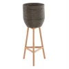 ΓΛΑΣΤΡΑ ΑΠΟ RATTAN ΚΑΙ BAMBOO HM7724 36Χ35Χ95Yεκ.ΦΥΣΙΚΟ - ΠΡΑΣΙΝΟ