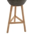 ΓΛΑΣΤΡΑ ΑΠΟ RATTAN ΚΑΙ BAMBOO HM7815 31x30x80Yεκ. ΦΥΣΙΚΟ - ΠΡΑΣΙΝΟ