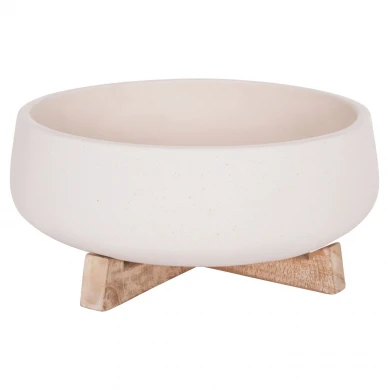 ΓΛΑΣΤΡΑ ΕΣ.ΧΩΡΟΥ FRELLO HM4674.02M ΛΕΥΚΟ FIBER CEMENT--TEAK ΒΑΣΗ 27x26,5x12Υεκ.