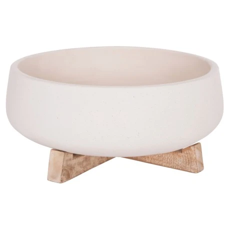 ΓΛΑΣΤΡΑ ΕΣ.ΧΩΡΟΥ FRELLO HM4674.02M ΛΕΥΚΟ FIBER CEMENT--TEAK ΒΑΣΗ 27x26,5x12Υεκ.