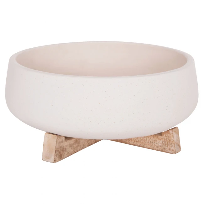ΓΛΑΣΤΡΑ ΕΣ.ΧΩΡΟΥ FRELLO HM4674.02M ΛΕΥΚΟ FIBER CEMENT--TEAK ΒΑΣΗ 27x26,5x12Υεκ.