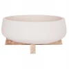ΓΛΑΣΤΡΑ ΕΣ.ΧΩΡΟΥ FRELLO HM4674.02M ΛΕΥΚΟ FIBER CEMENT--TEAK ΒΑΣΗ 27x26,5x12Υεκ.