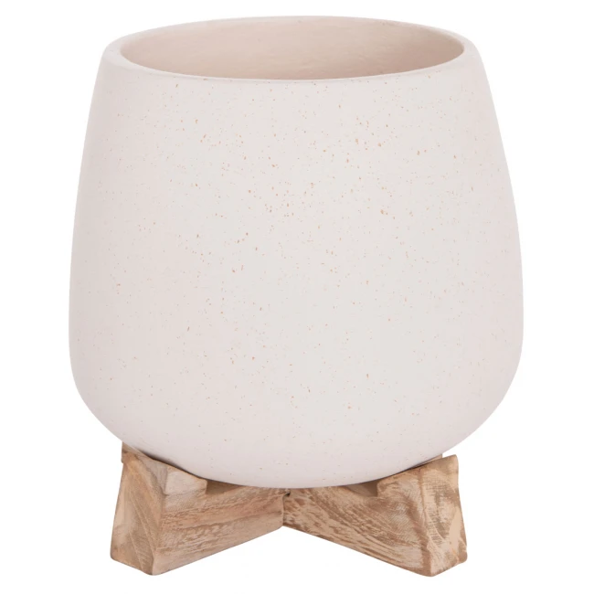 ΓΛΑΣΤΡΑ ΕΣ.ΧΩΡΟΥ FRELLO HM4674.02S ΛΕΥΚΟ FIBER CEMENT--TEAK ΒΑΣΗ 14,5x14,5x16Υεκ.