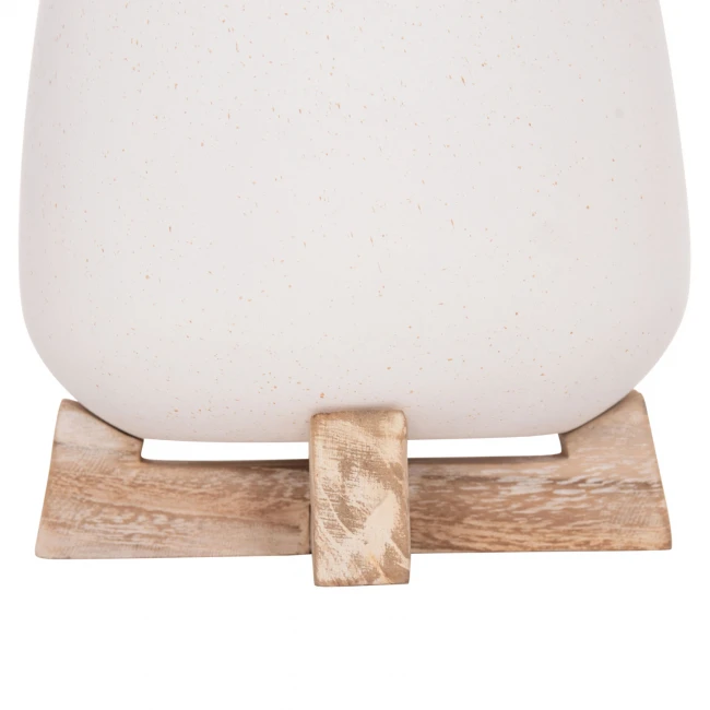 ΓΛΑΣΤΡΑ ΕΣ.ΧΩΡΟΥ FRELLO HM4674.02S ΛΕΥΚΟ FIBER CEMENT--TEAK ΒΑΣΗ 14,5x14,5x16Υεκ.