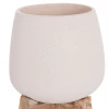 ΓΛΑΣΤΡΑ ΕΣ.ΧΩΡΟΥ FRELLO HM4674.02S ΛΕΥΚΟ FIBER CEMENT--TEAK ΒΑΣΗ 14,5x14,5x16Υεκ.