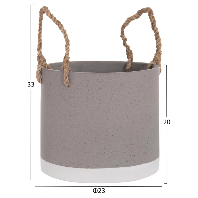 ΓΛΑΣΤΡΑ ΕΣ. ΧΩΡΟΥ ΣΕΙΡΑ TRYLL HM4690S FIBER CEMENT ΓΚΡΙ & ΣΧΟΙΝΙ Φ23x20Υεκ.