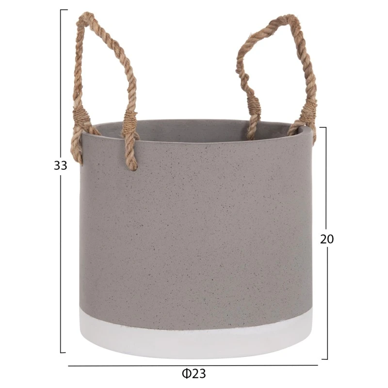 ΓΛΑΣΤΡΑ ΕΣ. ΧΩΡΟΥ ΣΕΙΡΑ TRYLL HM4690S FIBER CEMENT ΓΚΡΙ & ΣΧΟΙΝΙ Φ23x20Υεκ.