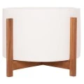 ΓΛΑΣΤΡΑ ΕΣΩΤ.ΧΩΡΟΥ HOFF HM4682.02L FIBER CEMENT ΛΕΥΚΟ-TEAK ΒΑΣΗ Φ50x35Υεκ