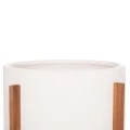 ΓΛΑΣΤΡΑ ΕΣΩΤ.ΧΩΡΟΥ HOFF HM4682.02L FIBER CEMENT ΛΕΥΚΟ-TEAK ΒΑΣΗ Φ50x35Υεκ