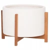 ΓΛΑΣΤΡΑ ΕΣΩΤ.ΧΩΡΟΥ HOFF HM4682.02L FIBER CEMENT ΛΕΥΚΟ-TEAK ΒΑΣΗ Φ50x35Υεκ