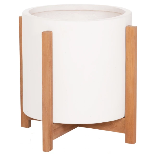 ΓΛΑΣΤΡΑ ΕΣΩΤ.ΧΩΡΟΥ HOFF HM4682.02M FIBER CEMENT ΛΕΥΚΟ-TEAK ΒΑΣΗ Φ40x39Υεκ